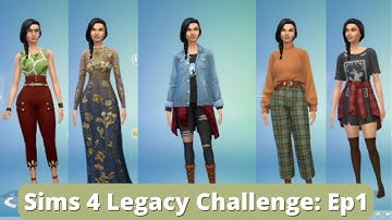 Sims 4 Legacy Challenge! (Episode 1)
