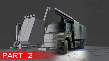 #407 3d modeling a truck in blender - part 02 - 4x timelapse