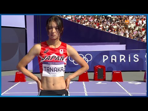 陸上女子】田中佑美『12秒89』敗者復活戦2位で準決勝進出！｜パリ