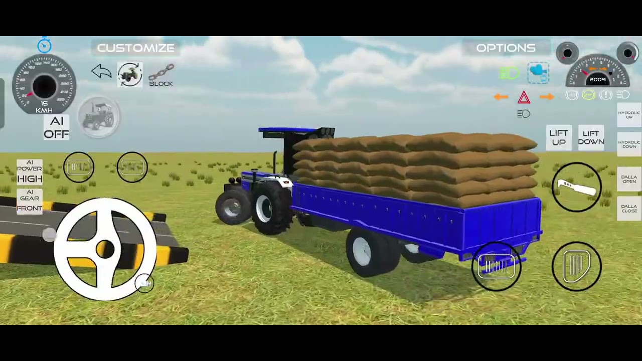 ⚜️😱Truck orr tractor ek sath stunt kr rhe hai ye dekho 😱😱