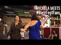 Mickela Runs into #BareFeetFans