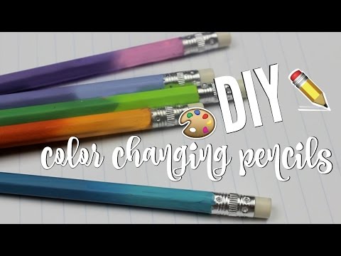 DIY Color Changing Pencils! 