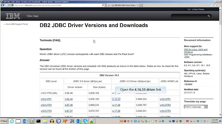 Download JDBC Driver for IBM DB2 Database