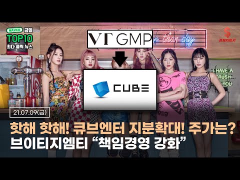 브이티지엠피, 큐브엔터테이먼트 지분 확대…&amp;quot;책임경영 강화&amp;quot; #브이티지엠피#큐브엔터테이먼트#<strong>큐브엔터</strong>#POP시장#무상증자#경제치트키