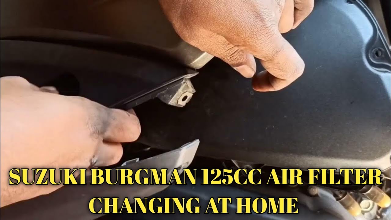 Suzuki Burgman Air Filter Changing At Home ll Suzuki ll Air Filter ll DIY ll Air Filter Changing