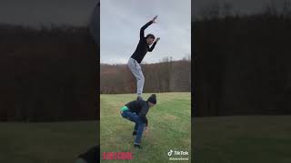 Dobretwins doing dangerous flips-tiktok complicatation 