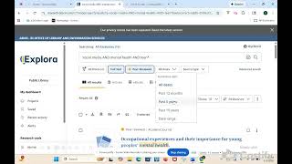EBSCO Explora Tutorial LSC504