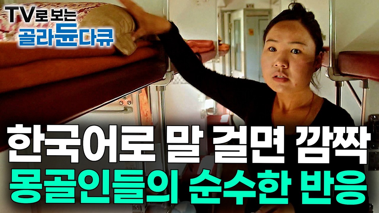 전부 알아듣는 몽골인들. 몽골에서 아무 기차나 타서 한국어로 말 걸었더니｜몽골 종단 열차 24시｜투무르잠｜골라듄다큐