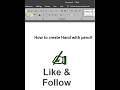 How to create Hand and pencil in ms word #word #keyword #shorts
