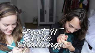 Post-it Note Challenge with AliviaMarie!| Mary Akemon