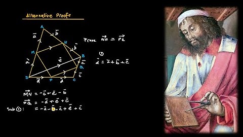 Geometry - Vector Proof (Proving Geometric Theorems)
