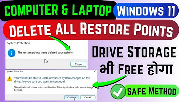 HOW TO DELETE RESTORE POINT IN WINDOWS 11 LAPTOP & COMPUTER ✅ | I TECH UK