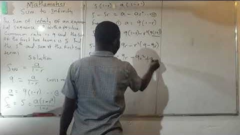 Sum to Infinity (GP)