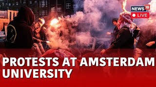 Pro Palestine Protest In Amsterdam LIVE | LIVE From The University Of Amsterdam | Amsterdam LIVE