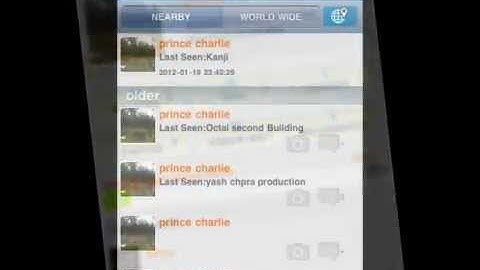 Location based service application