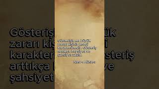 Gösteriş Yükseldikçe, Şahsiyet Düşer 🕳️