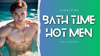 Bath Time hot handsome guy Lookbook | Ai Art #timetobath #cellhotai