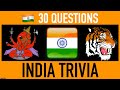 INDIA TRIVIA QUIZ - 30 Indian General Knowledge Questions and Answers Pub Quiz