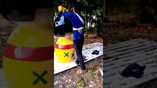 Finishing Patung Maskot Fiber Sebelum Dikirim
