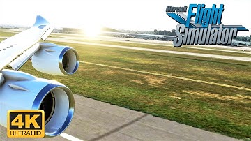 Microsoft Flight Simulator 2020 - 4K ULTRA REALISM - Boeing 747-8 - Landing At Brisbane Airport