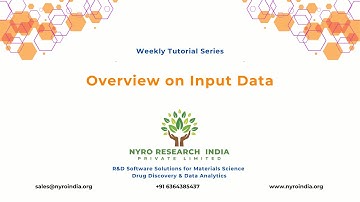 02 Overview on Input Data in AMS - Nyro and SCM