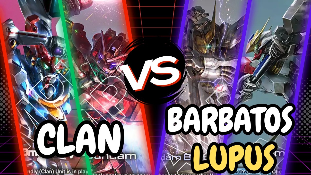 Red Green Clan Unity vs Blue Purple Barbatos Lupus 🔥 | GD03 Meta Match Gundam Card Game