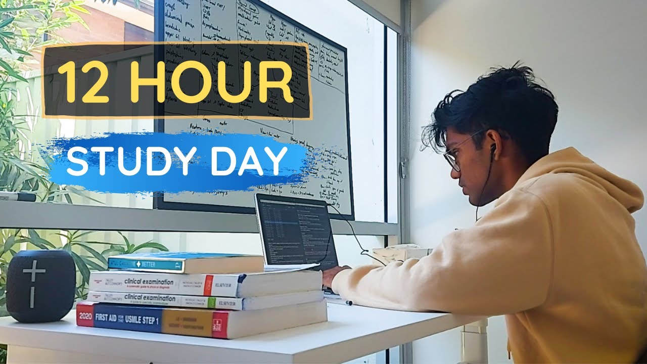 12 hour study day ✨ study vlog 