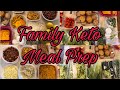 Huge keto/low carb FAMILY meal prep