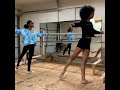 Teshi Thomas Ballet training with Kellie Pryor
