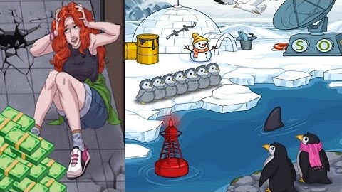 Annoying Brain Puzzle Level 12 |Help The Little Penguin To Reach other Side| Walkthrough Solution