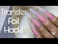 How To Ombre Transfer Foils | Beginner Nail Tech | Acrylic Tutorial |