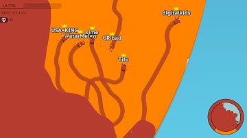 Paper.io 2 [Teams] Map Control: 100.00%