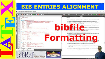 Nice alignment of reference entries in bibtex files (LaTeX Tips/Solution- 37)