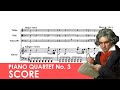 BEETHOVEN Piano Quartet No 3 In C Major WoO 36 No 3 Score 