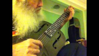 Video-Miniaturansicht von „Slide Guitar Blues Lesson - Open D Finger Picking Guitar Lesson With Slide On My NPB12 Resonator“