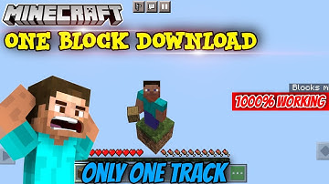 One Block In Minecraft Pe [1.18/1.19] - 100% Working! | Minecraft One Block Survival [HIFZUR GAMER]