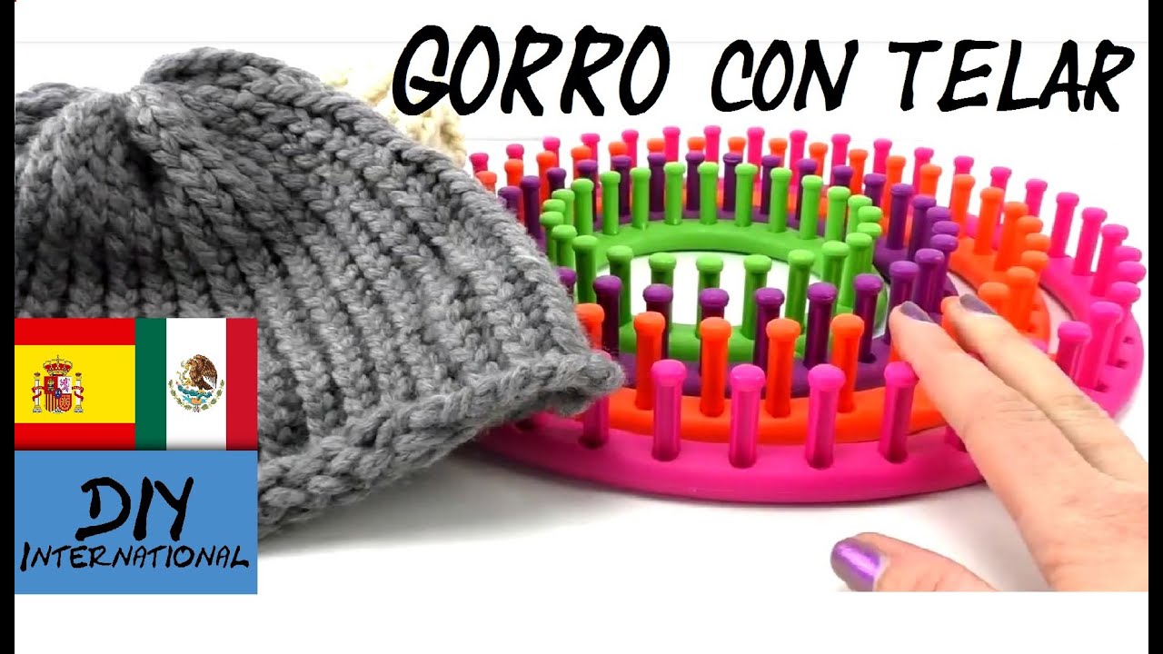 Durante ~ Gracias Cadena CÓMO HACER UN LINDO GORRO CON UN TELAR REDONDO PASO A PASO - TUTORIAL DIY -  YouTube