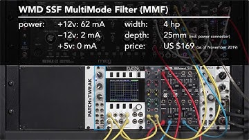 WMD/SSF Multi Mode Filter 1/2: sound characteristics (LMS EE)