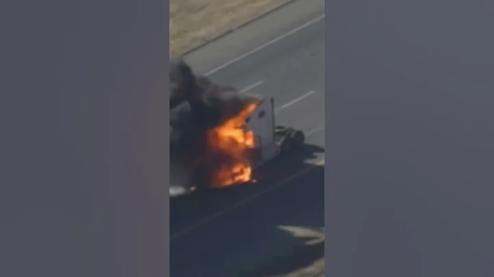 Stolen big rig chase comes to fiery end