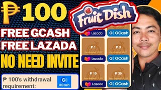 FRUIT DISH CASHOUT:NEW EARNING APP(MERGE TO EARN REAL MONEY)LIVE CASHOUT|FREE GCASH&LAZADA#earnmoney