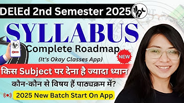 UP DElEd 2nd Semester Syllabus 2025/deled second semester syllabus/DELED FIRST SEMESTER CLASS 2025