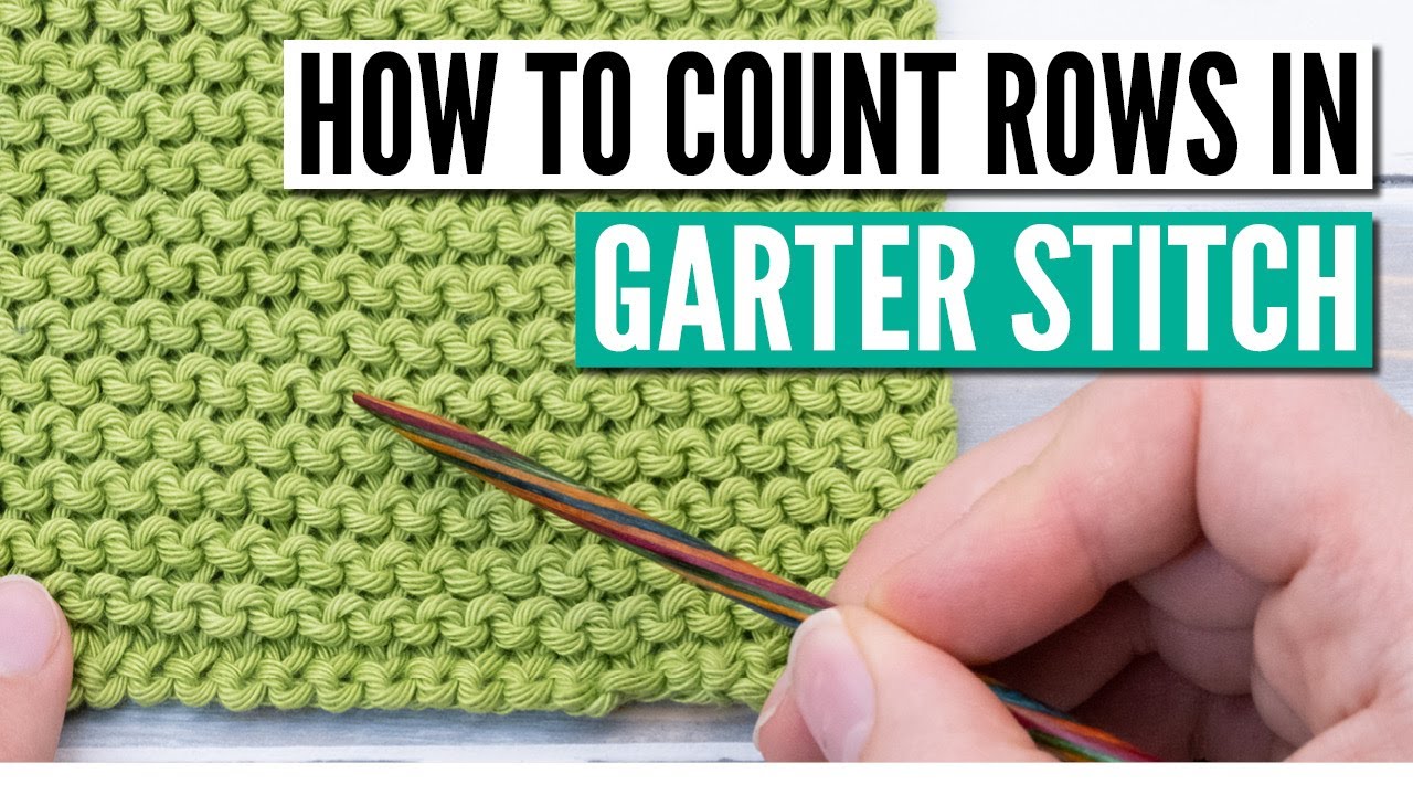 How To Count Rows in Knitting - Little Red Window