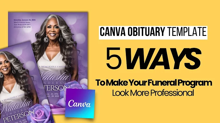 Canva Obituary Template: 5 Ways to Make Your Funeral Program Look More Professional