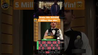 Drake Hits INSANE 5 Million Max Win On Roulette! #drake #roulette #casino #maxwin #bigwin