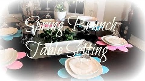 Spring Brunch Tablescape