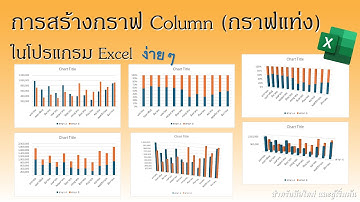 Excel | การใช้ excel พื้นฐาน EP.45 การสร้างกราฟ Column หรือกราฟแท่ง ในโปรแกรม Excel