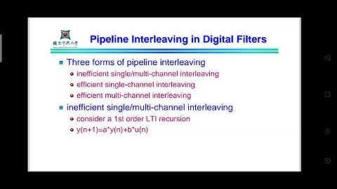 Pipelined and Parallel Recursive and Adaptive Filters - PART 2