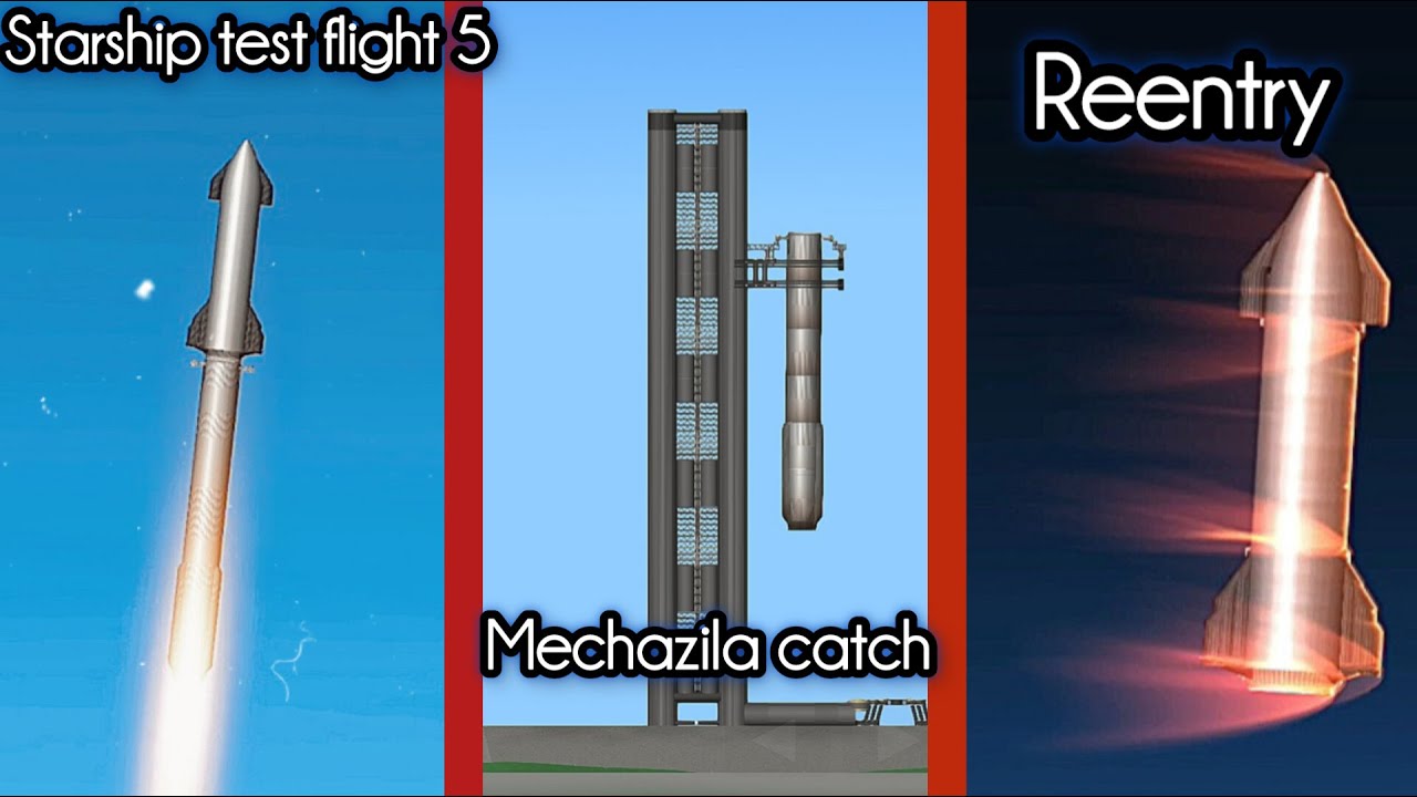 Spacex Sim SpaceX Starship 5th flight in Spaceflight Simulator - YouTube