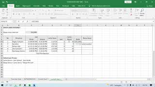 Fungsi Date and Time - Contoh Penggunaan Fungsi Time