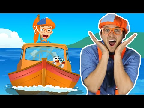 Blippi | Blippi Boat Song and More! | Educational Videos for Toddlers |